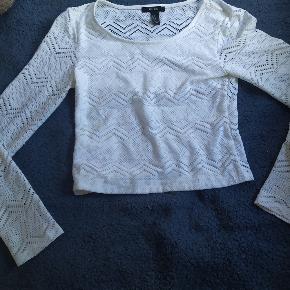white dimpled blouse